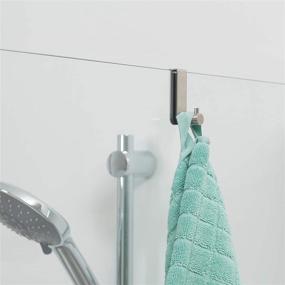 img 2 attached to 🚿 Tiger Rhino Glass Shower Door Towel Hook, Stainless Steel Brushed - Sleek and Durable Hanging Solution for Bathroom Essentials