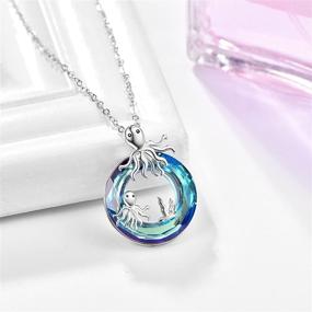 img 3 attached to 🐙 Stunning Octopus Necklaces: 925 Sterling Silver Sea Animal Jewelry for Mother, Daughter, and Teen Girls – Perfect Hawaiian Ocean Beach Pendant – Ideal Nautical Jewelry Gift for Christmas