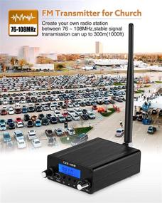 img 3 attached to 📻 Church FM Transmitter, APROTII 0.5W/0.1W FM Broadcast Transmitter 76~108MHz with Microphone and Antenna, Long Range 1000ft Coverage for Church Parking Lot Service, Drive-in Movie/Concert