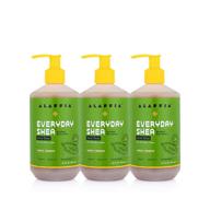 🍋 alaffia everyday shea liquid hand soap, lemon verbena - pack of 3 logo