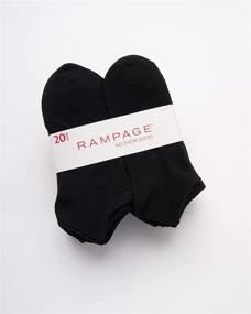 img 3 attached to 🧦 Rampage Women's No Show Athletic Socks - 20 Pack, Perfect for Everyday Wear