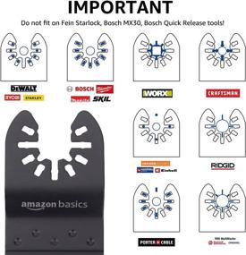 img 2 attached to 8-Piece Set of Amazon Basics Oscillating Multi-Tool Quick Release Saw Blades