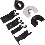 8-piece set of amazon basics oscillating multi-tool quick release saw blades logo