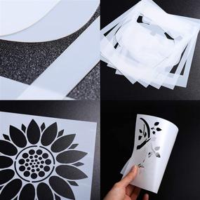 img 2 attached to Painting Stencils Reusable Vertical Stencil Sunflower Scrapbooking & Stamping for Stencils & Templates