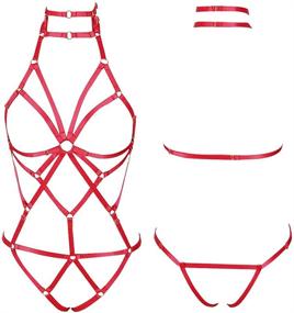 img 3 attached to Harness Lingerie Strappy Bralette Halloween Women's Clothing and Lingerie, Sleep & Lounge