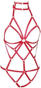 img 1 attached to Harness Lingerie Strappy Bralette Halloween Women's Clothing and Lingerie, Sleep & Lounge