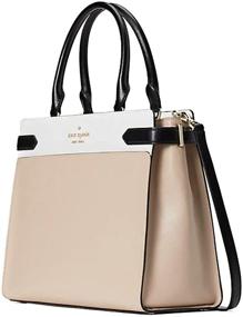 img 2 attached to Kate Spade Staci Cameron Large Satchel - Warm Beige Multi-Colorblock Crossbody Bag