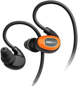 img 2 attached to ISOtunes PRO Bluetooth наушники с вкладышами - Соответствуют требованиям OSHA к Bluetooth-защите слуха, уровень шума 27 дБ, аккумулятор на 10 часов, шумоподавляющий микрофон (Оранжевый цвет безопасности)