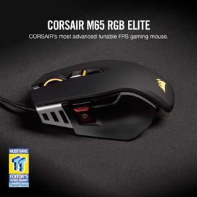 img 3 attached to 🖱️ Corsair M65 RGB Elite – Wired FPS and MOBA Gaming Mouse – Adjustable Weight and Balance – Durable Aluminum Frame – High Precision 18,000 DPI Optical Sensor for PC Gaming, Black