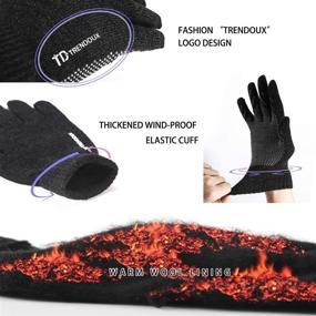 img 1 attached to 🧤 TRENDOUX Touchscreen Texting Gloves for Safe and Easy Smartphone Use While Driving