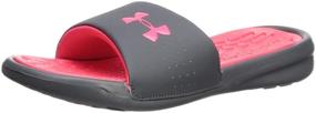 img 4 attached to 👟 Comfort and Style Combined: Under Armour Women's Playmaker Fixed Strap Slide Sandal