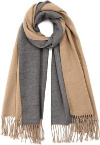 img 4 attached to 🧣 Cashmere Winter Pashmina Blanket Scarves: Women's Accessories for stylish Scarves & Wraps