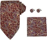 👔 enhance your boy's necktie with neckwear flower pocket square cufflink h5089 - must-have boys' accessory logo
