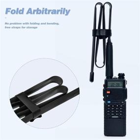 img 3 attached to 📻 Антенна Ancable 28.3 дюйма CS Tactical для рации BaoFeng UV-5R UV-82 BF-F8HP BF-888S Kenwood: складная двухдиапазонная антенна VHF/UHF 136-520МГц с разъемом SMA Female для рации Kenwood Handheld Ham Walkie Talkie