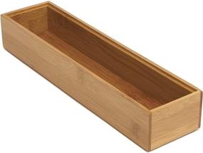 img 3 attached to 🗄️ Bamboo Wood Stacking Drawer Organizer Box by Lipper International: Space-saving Solution for Tidy Drawers