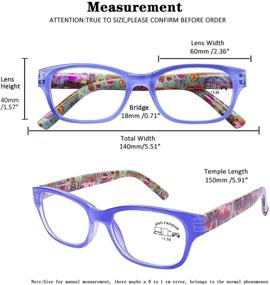 img 1 attached to 😎 Aqwano 4-Pack Retro Computer Reading Glasses with Blue Light Blocking Technology for Women - Comfortable Spring Hinge Readers, 3.0 Strength