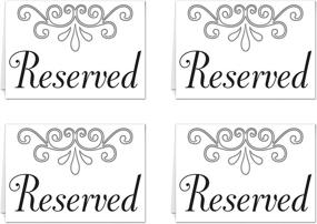 img 2 attached to Reserved Table Cards 4 Pkg