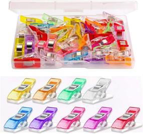 img 4 attached to 🧷 30 Pcs Premium Quilting Clips - Multicolor Multipurpose Sewing Clips for Fabric, Sewing Supplies, Quilting Accessories, and Craft Tools