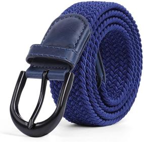 img 4 attached to 👖 Elastic Stretch Braided Canvas Belt – Casual Accessories for Men