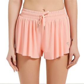 img 3 attached to 🏃 Ultimate Comfort and Style: Wsirmet Women's 2-in-1 Double Layer Running Yoga Shorts