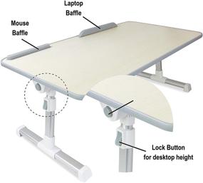 img 2 attached to MOTOTEKS Adjustable Portable Standing Foldable