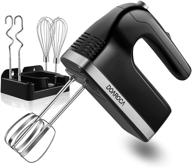 🔌 doaroca 400w ultra power electric hand mixer with 5 speeds & 6 stainless steel attachments: high speed kitchen mixer with storage stand логотип