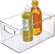 interdesign clear kitchen organizer bin - perfect for pantry, refrigerator, freezer & storage cabinet! логотип