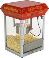 🍿 funtime ft421cr vintage carnival-style tabletop hot-oil popcorn popper with 4-ounce capacity, red logo