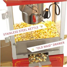 img 1 attached to 🍿 Funtime FT421CR Vintage Carnival-Style Tabletop Hot-Oil Popcorn Popper with 4-Ounce Capacity, Red