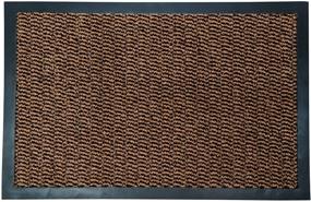 img 2 attached to 🏠 High-quality Indoor Entrance Mat - 35&#34; x 59&#34; - Polypropylene Fibers - Anti-Slip Vinyl Backing - Brown - Ideal for Home or Office - Available in Multiple Sizes