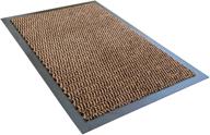 🏠 high-quality indoor entrance mat - 35&#34; x 59&#34; - polypropylene fibers - anti-slip vinyl backing - brown - ideal for home or office - available in multiple sizes логотип