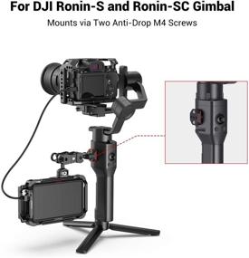 img 3 attached to 📺 SmallRig BSS2710 Monitor Mount Holder: Ideal Gimbal Accessories Mounting Plate for DJI Ronin S and Ronin SC with 1/4” Thread Hole