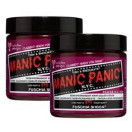 💕 фуксия shock краска для волос, 2 упаковки - manic panic: улучшите цвет ваших волос с ультра-стилем! логотип