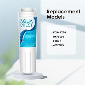 img 1 attached to 🚰 AQUA CREST UKF8001 Replacement (Pack of 3) - Enhance Your Water Quality with EveryDrop Filter 4, Whirlpool EDR4RXD1, 4396395, Maytag UKF8001P, UKF8001AXX-750, Puriclean II, 46-9006