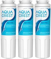 🚰 aqua crest ukf8001 replacement (pack of 3) - enhance your water quality with everydrop filter 4, whirlpool edr4rxd1, 4396395, maytag ukf8001p, ukf8001axx-750, puriclean ii, 46-9006 логотип