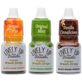 img 4 attached to 🌿 Lively Up Your Breath: Premium Organic Breath Freshener Liquid Drops - 3 Flavor Mix