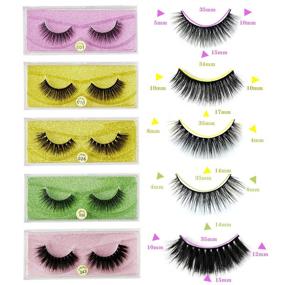 img 2 attached to 🎉 Affordable Lashes Wholesale: Get 10 Pairs of Natural Wispy Fluffy 3D Faux Mink Eyelashes in 10 Styles with Portable Boxes (Mix 10pair)