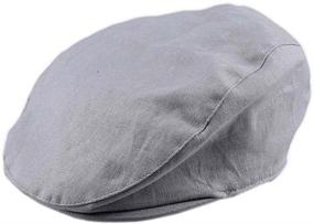 img 2 attached to 🧢 Stylish Bienzoe Cotton Peaked Newsboy Baker Boys' Accessories for Fashionable Look