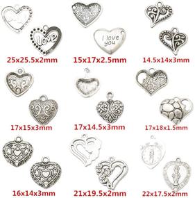 img 3 attached to 🍷 Love Wine Glass Charm Set - 93 Assorted Heart-Shaped Alloy Pendants for Bracelets, Necklaces, and Jewelry Making. Perfect for Birthday, Christmas, or Valentine's Gift