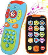 📱 joyin мой учебный пульт дистанционного управления и телефон (набор): музыка, веселье, игрушки-смартфоны для малышей, младенцев, детей | подарки на день рождения для мальчиков или девочек, новогодние подарки на заполнение чулка логотип
