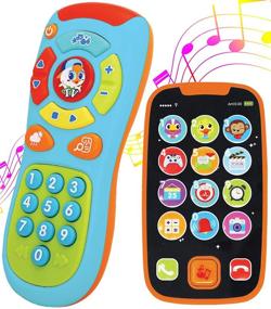 img 4 attached to 📱 JOYIN My Learning Remote and Phone Bundle: Music, Fun, Smartphone Toys for Baby, Infants, Kids | Boys or Girls Birthday Gifts, Holiday Stocking Stuffers Present
