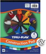 📒 tru-ray heavyweight construction paper pad, 10 assorted colors, 9x12, 40 sheets – optimal for seo logo