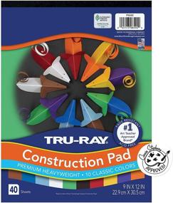 img 4 attached to 📒 Tru-Ray Heavyweight Construction Paper Pad, 10 Assorted Colors, 9x12, 40 Sheets – Optimal for SEO