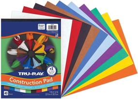 img 3 attached to 📒 Tru-Ray Heavyweight Construction Paper Pad, 10 Assorted Colors, 9x12, 40 Sheets – Optimal for SEO
