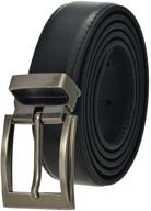 👔 faux leather belt with nickel buckle: top-notch men's accessory logo