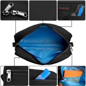 img 2 attached to 🖋️ Homecube Large Capacity Pencil Case: Versatile Stationery and Makeup Organizer with Dual Zippers in Stylish Black