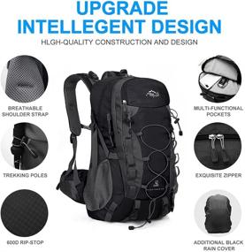 img 2 attached to 🎒 INOXTO Lightweight Waterproof Backpack: The Perfect Daypack for Outdoor Adventures