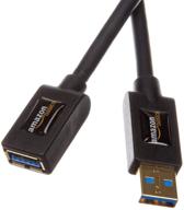 🔌 usb-продление amazon basics 3.0 - 9.8 футовый кабель с адаптером a-мужской к a-женскому порту - передача данных высокой скорости, совместим с различными устройствами. логотип