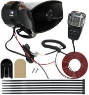🚨 mirkoo 12v 100w 7 tones car siren speaker: ultimate emergency sound amplifier for cars - hooter, fire alarm, ambulance, traffic, police & horn sounds! logo