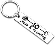 🔑 stainless steel anniversary keychains for boyfriend and girlfriend logo